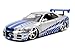 Jada Toys Fast & Furious Brian’s 2002 Nissan Skyline R34 Die-cast Car, 1:24 Scale, Silver & Blue