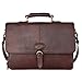 HIDESIGN Parker Leather Medium Briefcase, One Size, Brown