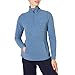 Amazon Essentials Women's Classic-Fit Long-Sleeve Quarter-Zip Polar Fleece Pullover Jacket-Discontinued Colors, Blue Heather, X-Large