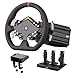 PXN V12 Lite Gaming Steering Wheel - 6Nm Torque Direct Drive Servo Racing Wheel with Pedals, Desktop Mounting Clip, Paddle Shifters, Driving Sim Pro Steering Wheel for PC, PS4 and Xbox