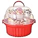 Wehome 3-Tier Cupcake Carrier,Cupcake Holder with Lid and Handle for 24 Cupcakes,Portable Cupcake Holder Cookie Carrier，Cupcake Transport&Storage Container，Christmas Baking Gifts for Bakers