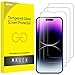 JETech Full Coverage Screen Protector for iPhone 14 Pro 6.1-Inch, 9H Tempered Glass Film Case-Friendly, HD Clear, 3-Pack