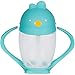 Lollaland Weighted Straw Sippy Cup for Baby: Lollacup - MADE IN THE USA -Transition Kids, Infant & Toddler Sippy Cup (6 months - 9 months) | Shark Tank Products | Lollacup (Turquoise)