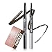 Skone Cosmetics The Original Brow Wand Eyebrow Pencil with Brush - Dual-Sided Retractable Waterproof Long-Lasting Brown Eye Brow Pencils for Women with Sleek Eyebrows - Chocolate for Brunettes