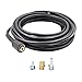 AR Blue Clean PW909UH-R 25 Foot High Pressure Hose Kit. Includes 25’ Super Soft Hose, 100 Series Transfer Adapter, 300 Series Transfer Adapter, Garden Hose Extension Adapter. 2900 Max PSI, 1.7 GPM