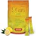 SkinSips Skin Health & Energy Boost Drink Mix- Sugar Free, SOD B (TM), Antioxidants from French Melon Concentrate, On The Go Stick Packs, Lemon, 10 Pack