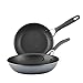 Circulon A1 Series with ScratchDefense Technology Nonstick Induction Frying Pans/Skillet Set, 8.5 Inch and 10 Inch - Graphite, Skillet Set (8.5' & 10')