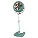 Vornado VFAN Sr. Pedestal Vintage Fan Retro Metal Standing Air Circulator for Cooling & Decor 3 Speeds, Adjustable Tilt Green