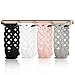 Slim Silicone Bands Compatible with Apple Watch Band 40mm 38mm 41mm 44mm 45mm 46mm 42mm Women Floral Breathable Braided Lace Thin Sport Strap Replacement Wristbands for iWatch SE Series 10 9 8 7 6 5 4 3 ultra 2