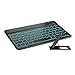 Coastacloud 7 Colors Backlit Bluetooth Keyboard for iPhone/Ipad Air/Ipad Mini/Ipad Pro, Wireless Keyboard for Samsung Galaxy Smartphone/Tab/Tablet, Easy Connected with iOS/Android/Windows