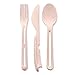 Koziol 4003669 Cutlery Set 3 Pieces Thermoplastic Plastic Display, organic pink, 8.74 x 1.89 x 1.42 in