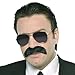 Good Fella Black Moustache - 1 Piece, Fits Most Teens and Adults - Perfect for Wacky Parties & Stage Performances