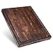 Sonder Los Angeles, Made in USA, Large Thick End Grain Walnut Wood Cutting Board with Non-Slip Feet, Juice Groove, Sorting Compartments for Kitchen 17x13x1.5 in (Gift Box Included)