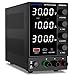 DC Power Supply Variable, Adjustable Switching Regulated Power Supply (30V 10A) with Encoder Coarse & Fine Adjustments Knob, Bench Power Supply with USB & Type-C Quick-Charge Interface
