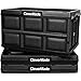CleverMade Collapsible Storage Bin, Black, 3PK - 62L (16 Gal) Stackable Storage Containers, Holds 100lbs Per Bin - Plastic Storage Bins for Organizing, Closet Storage, Garage Storage