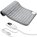 Heating Pad for Back, Shoulders, Abdomen, Legs, Arms, Electric Heating Pad with Heat Settings, Heating Pads Auto Shut Off, 12''× 24'', Silver Gray