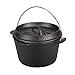 Stansport 1 QT Pre-Seasoned Cast Iron Dutch Oven Flat Bottom (16016)