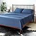 SHEEX Arctic Aire MAX Sheet Set, Ultrasoft Cooling Sheets with 1 Flat Sheet, 1 Fitted Sheet, and 2 Pillowcases, King, Denim