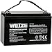 Weize Deep Cycle AGM 12 Volt 100Ah Battery, Maintenance-Free, 3% Self-Discharge Rate, 1150A Max Discharge Current, Perfect for RV, Solar, Trolling Motor, Wind, Marine, Camping and Off-Grid System