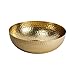 Creative Co-Op Round Hammered Metal Bowl, Gold Finish, 14'