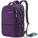 LAPACKER 15.6-17 inch Business Laptop Backpacks for Women Mens, Water Resistant Laptop Travel Bag with USB Charging Port, Lightweight College Notebook Computer Backpack - Purple