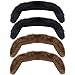 TCOTBE 4 Pcs 60s 70s Self Adhesive Fake Short Brown Mustache Black Handlebar Mustache Cop Mustache Novelty False Facial Hair Detective Costume Sonny Bono TV Star Villaine Mustache Halloween Costume