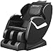 Massage Chair Zero Gravity Full Body Electric Shiatsu Massage Chair Recliner with Foot Rollers Built-in Heat Therapy Air Massage System Stretch Vibrating for Home Office(Black)