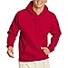 Hanes Men's Pullover EcoSmart Hooded Sweatshirt, Deep Red, Medium