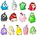 ROLOSO Newly Licensed Angry Birds Toys Collectible 13 Action Figures Flock Pack Playsets Sets Pig City Strike 2 Takedown Space Planet Movie Kids Game Boys Girls Red Bomb Gift Box