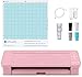 Silhouette America Silhouette Cameo 4 with Bluetooth, 12x12 Cutting Mat, Autoblade 2, 100 Designs and Silhouette Studio Software - Pink Edition (Renewed)