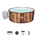 Bestway SaluSpa Helsinki Inflatable Hot Tub Spa (71' x 26') | Features 180 Bubble Jets | Fits Up to 5 Persons