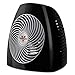 Vornado MVH Space Heater with 3 Heat Settings, Adjustable Thermostat, Tip-Over Protection, Auto Safety Shut-Off System, Indoor Use, Whole Room, Black