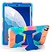 ACEGUARDER Case for iPad Air 3 10.5' 2019/iPad Pro 10.5' 2017, Ultra Protective Rugged Cover with Kickstand for Kids Shockproof Impact Resistant - Icecream/Blue