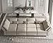 Belffin Modular Sectional Sofa with Storage Chaises Sectional Sleeper Sofa Couch 8 Seat Sectional Sofa Bed Grey