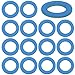 15 Pcs Lower Unit Drain Plug Seal Gasket, 3/8-16 Gearcase Lube Oil Drain Screw Washer Replacement Compatible with Mercury Outboard Evinude Mercruiser Outdrive Tohatsu Mariner Outboards 12-19183-3