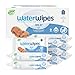 WaterWipes Plastic-Free Original-baby Wipes, 99.9% Water Based Wipes, Unscented & Hypoallergenic for Sensitive Skin, 60 Count (Pack of 9) Total 540 wipes, Packaging May Vary