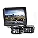 Rear View Safety Backup Camera System (2 Camera) with 7 Inch Monitor for RV's, Trucks, Buses and Commercial Vehicles RVS-770614