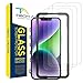 Tech Armor Ballistic Glass Screen Protector for iPhone 14, iPhone 13 and 13 Pro [6.1 Inch] Display 3 Pack Tempered Glass, Case Friendly