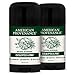 American Provenance All Natural Deodorant for Men - Aluminum Free Deodorant for Men that Lasts All Day - Made in the USA with Essential Oils & Cruelty Free - Peppermint, Cypress, Eucalyptus (2 Pack)