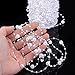 Bingcute 100 Feet Fishing Line Artificial Pearls String Beads Chain Garland Flowers Wedding Party Decoration,Party Supplies