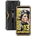 Ulefone Armor X12 Rugged Phones Unlocked, 5.45 inch Screen, Android 13, 6GB + 32GB, 13MP + 8MP Waterproof Camera, 4860mAh Battery, Military Grade Smartphone, Face ID, NFC, OTG, WiFi - Orange