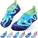 Sunnywoo Water Shoes for Kids Girls Boys,Toddler Kids Swim Water Shoes Quick Dry Non-Slip Water Skin Barefoot Sports Shoes Aqua Socks for Beach Outdoor Sports,5.5-6.5 Toddler,Blue Octopus