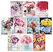 Current Floral Bouquets Birthday Greeting Cards Value Pack - Set of 20, 10 Unique Designs, Large 5 x 7 Inch Cards, Sentiments Inside, Envelopes Included