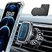 LISEN Phone Holder Car, [Upgraded Clip] Magnetic Phone Mount [6 Strong Magnets] Car Phone Mount [Case Friendly] Phone Car Holder Mount Compatible with 4-6.7 inch Smartphones and Tablets (Black)
