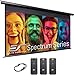 Elite Screens Spectrum RC1 Remote, 125-INCH Diag 16:9, Motorized Projection Screen Movie Home Theater 4K/8K Ultra HD Ready Drop Down, ELECTRIC125H2, Black