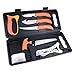 OUTDOOR EDGE WildPak, 8-Piece Field to Freezer Hunting & Game Processing Knife Set with Caping Knife, Gut-Hook Skinner, Boning/Fillet Knife, Wood/Bone Saw, Spreader, Gloves, and Hard-Side Carry Case