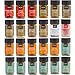 NOMU 24-Piece Starter Variety Set of Spices, Herbs, Chilis, Salts and Seasoning Blends Kit | 24.1 Oz | Non-irradiated, No MSG or Preservatives