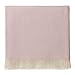 URBANARA Uyuni Cashmere Blanket Throw - 100% Pure Mongolian Cashmere - Diamond Pattern Design with Fringes - 55' x 78' - Pink and Cream