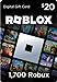 Roblox Digital Gift Code for 1,700 Robux [Redeem Worldwide - Includes Exclusive Virtual Item] [Online Game Code]