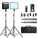 Weeylite Sprite20 2-Packs LED Video Lighting Kit for Photography, Full RGB Color LED Studio Lights for Video Recording, Streaming & Filming, LED Panel Light with APP/Remote Control, 2500-8500K